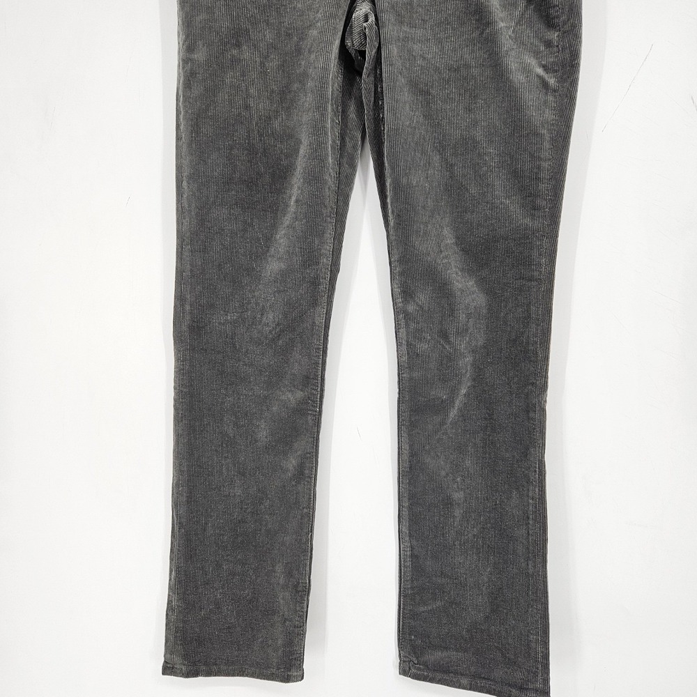 Lauren Ralph Lauren Pants Womens 10 Gray Corduroy Casual Mid Rise Straight Leg - Picture 3 of 13